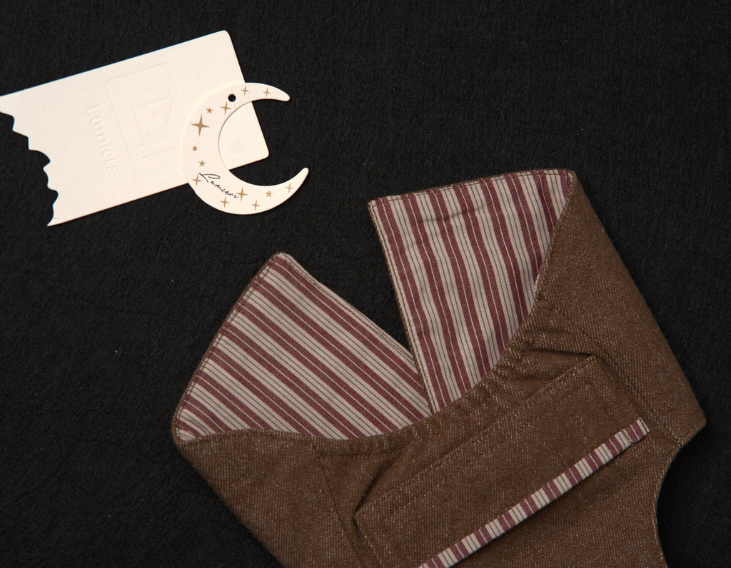 Vintage Brown Crossback Dog Vest