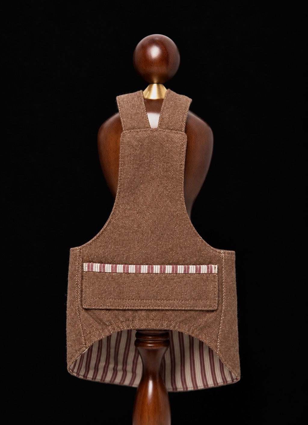 Vintage Brown Crossback Dog Vest